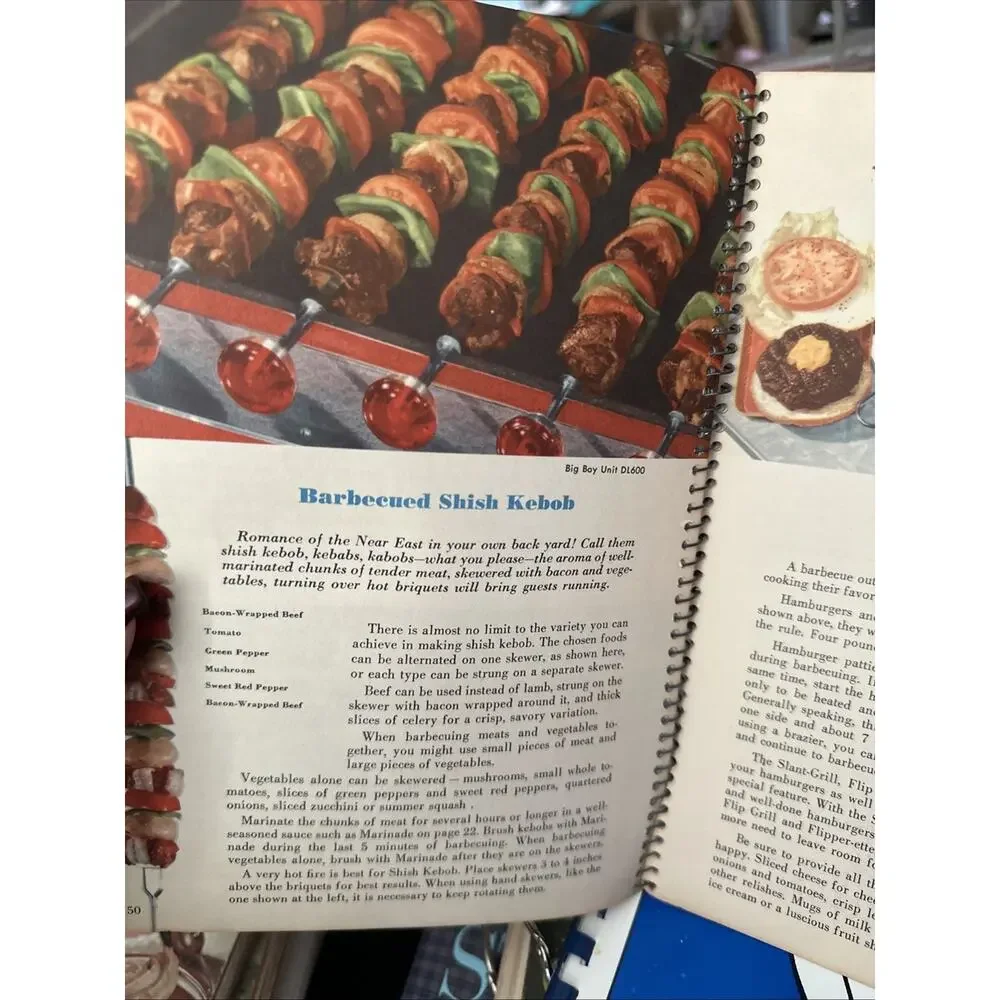 Vintage Big Boy Barbecue BooK 1957 Edition Full Color Grill Cookbook Illustrated
